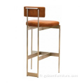 Mode moderne alto en laiton doré-heightbarstool forhome